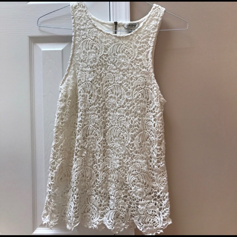 lucky Brand lace sleeveless top